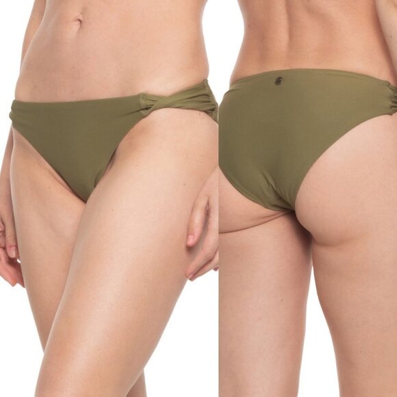 PrAna Womens NWT Olive Green  Emarsee Cheeky UPF 50+ Bikini Bottoms Size XL - Picture 1 of 10